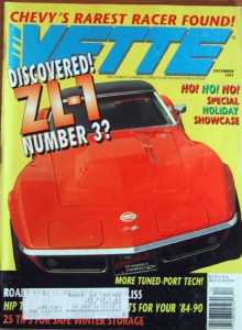 VETTE 1991 DEC - ZL-1 #3, THOMPSON/YUNICK MYSTERY MOTOR